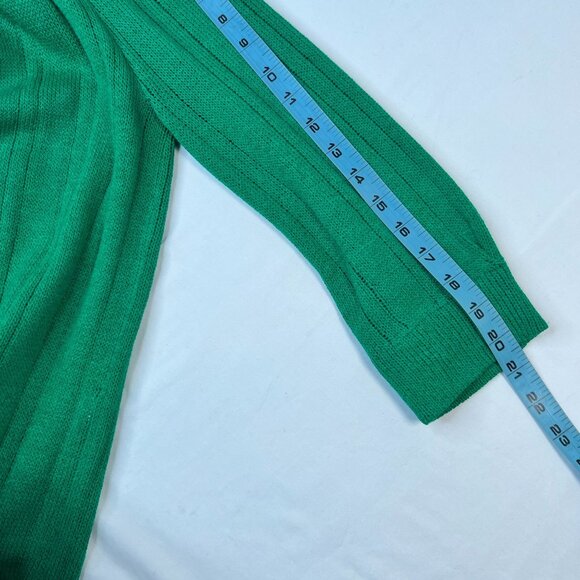 St. John for Saks Fifth Avenue Vintage 80s Knit Midi Dress Gold Buttons size M - Picture 10 of 16